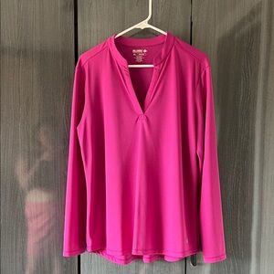 Women's Pink Long Sleeve Top